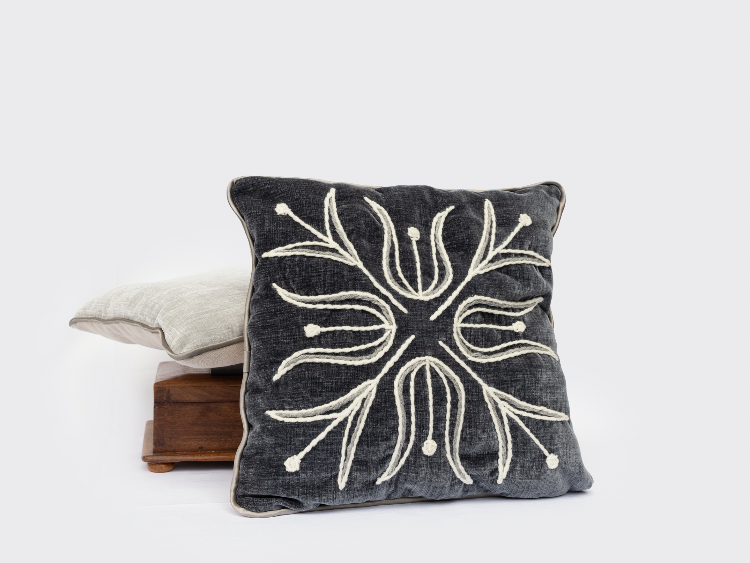 Decorative cushion, handmade , artisanal product for direct sale in Switzerland