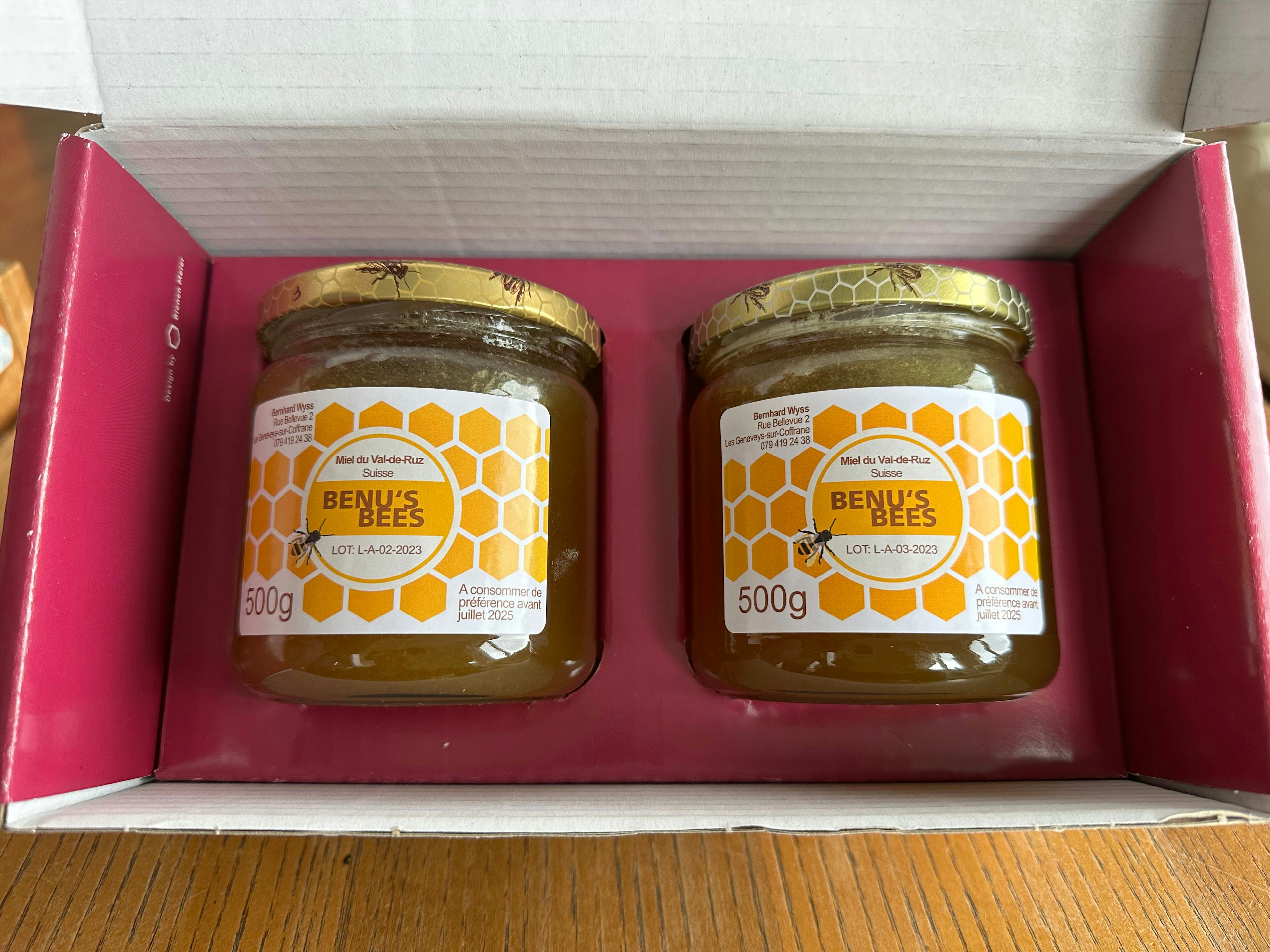 Boîte Cadeau Miel, Benu's Bees, Val-de-Ruz, image 1 | Mimelis