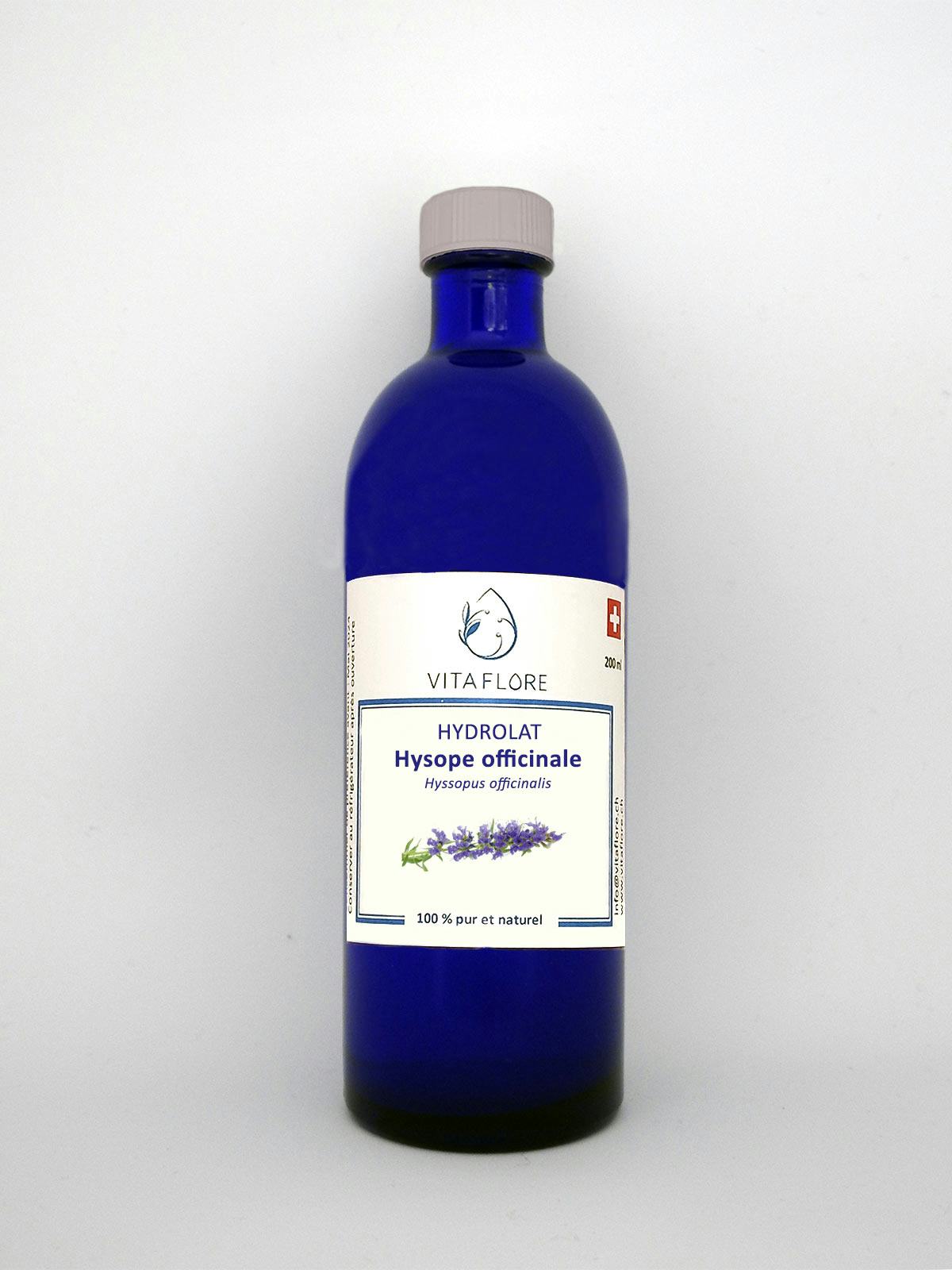 Hyssop officinale hydrosol, artisanal product for direct sale in Switzerland