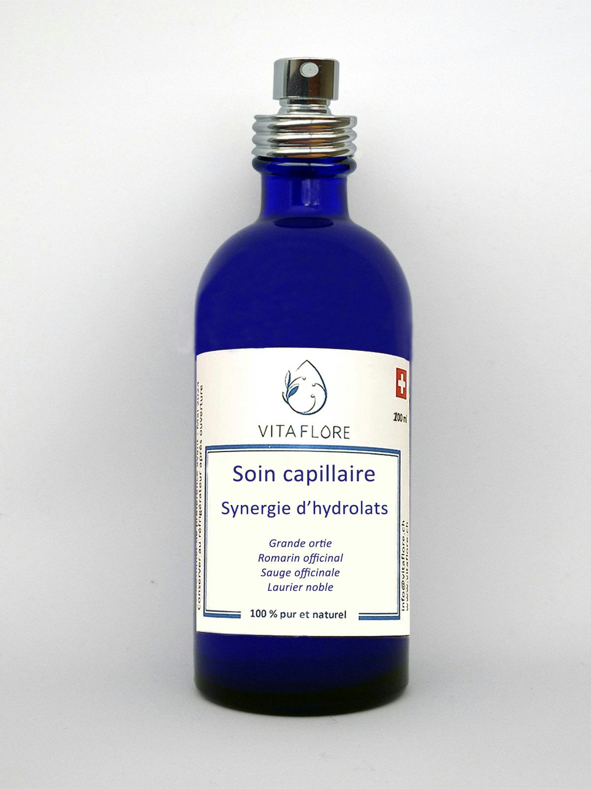 Synergie d’hydrolats – Soin capillaire, prodotto artigianale per la vendita diretta in Svizzera