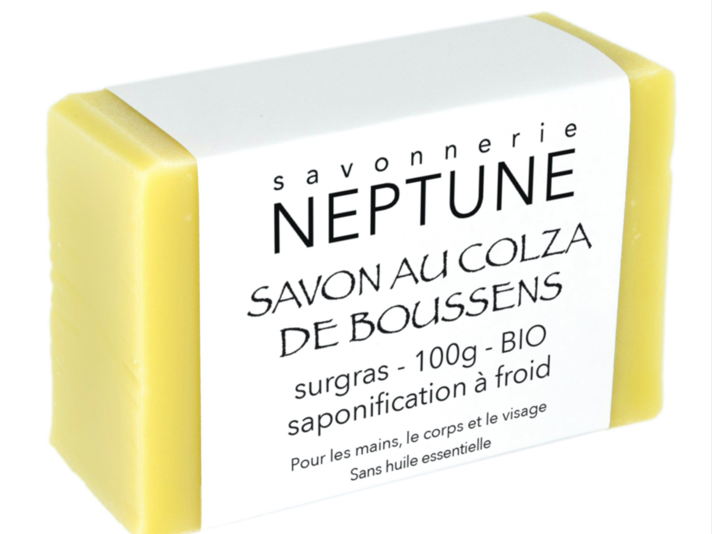 Boussens rapeseed soap - organic, Savonnerie NEPTUNE, Crésuz, image 2 | Mimelis