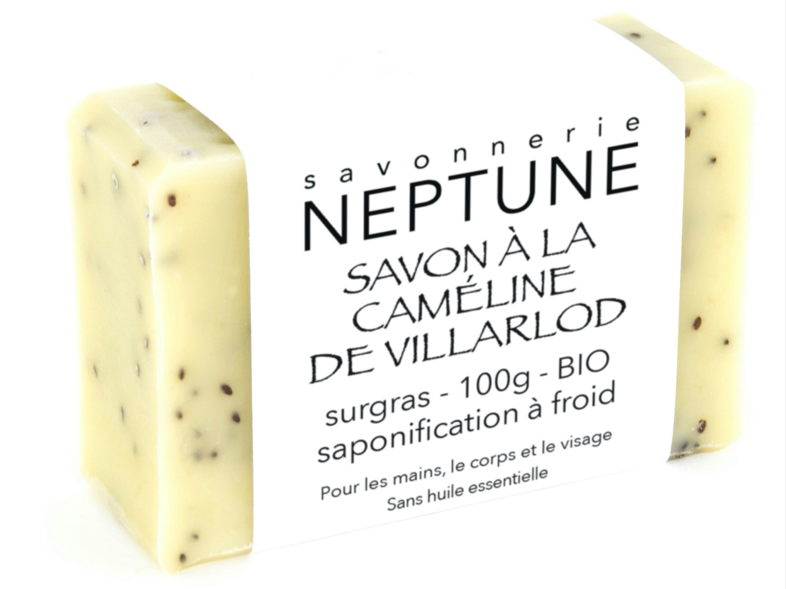 Camelina soap from Villarlod - organic, Savonnerie NEPTUNE, Crésuz, image 2 | Mimelis