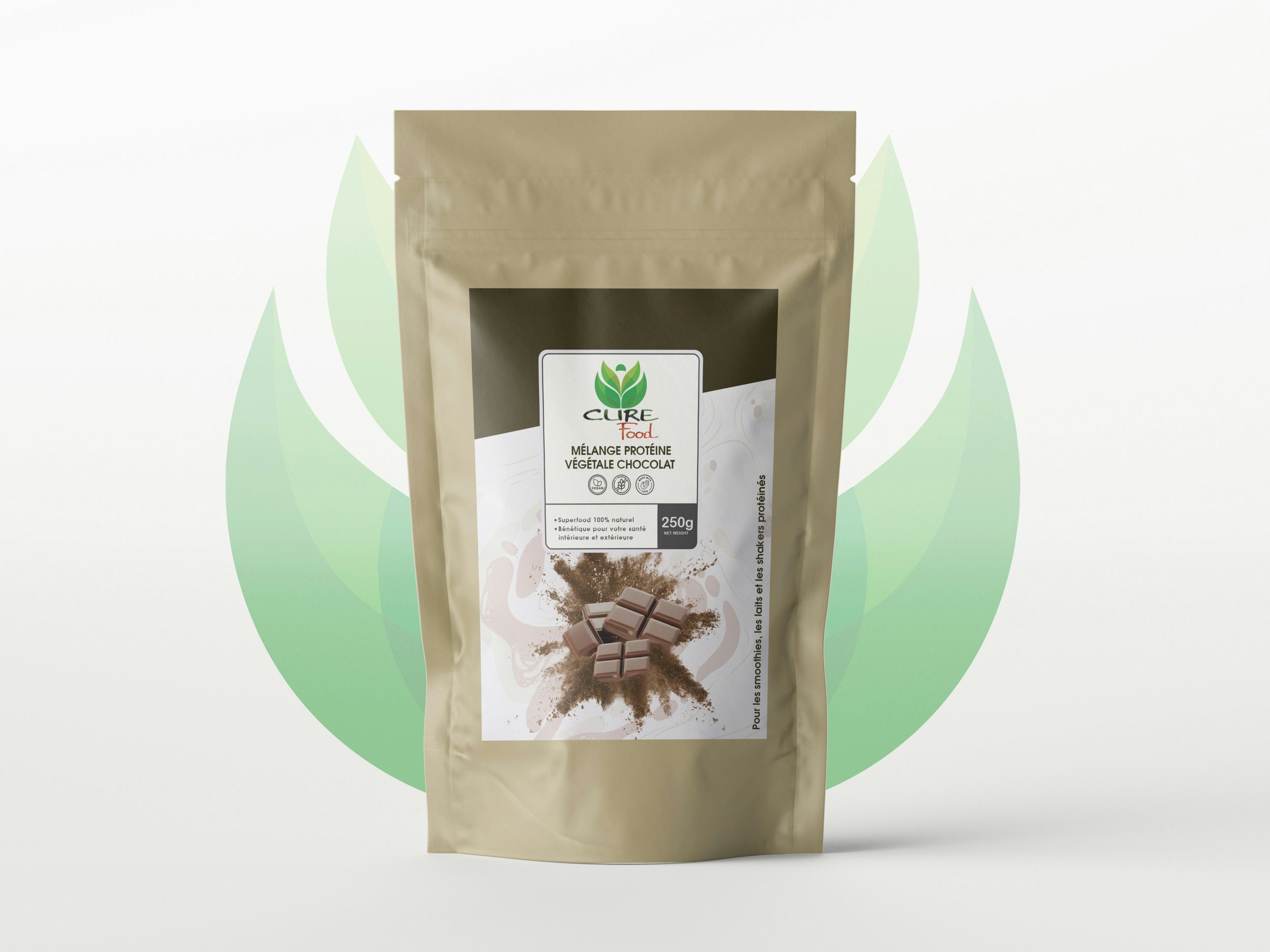 Chocolate Vegetable Protein Mix, artisanal product for direct sale in Switzerland