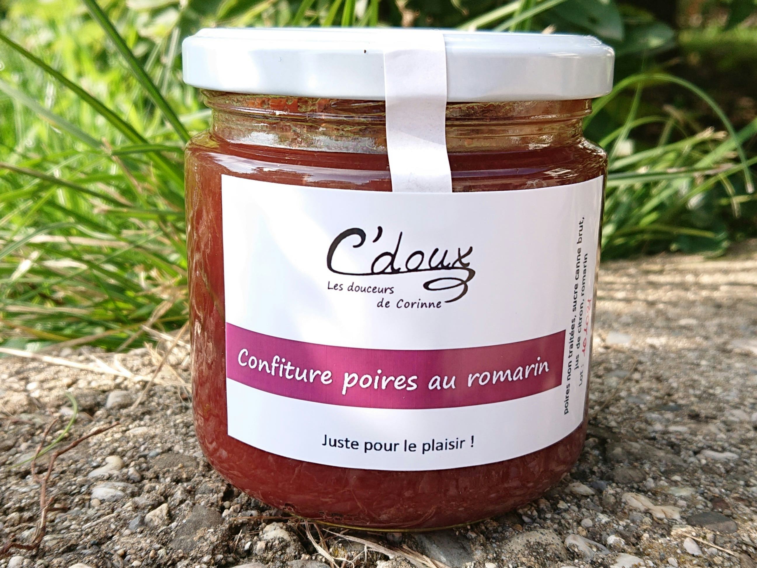 Confiture de poires au romarin, C'doux, Saint-Prex, image 1 | Mimelis